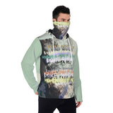 Smoke & Meditate Men's Pullover Hoodie With Mask