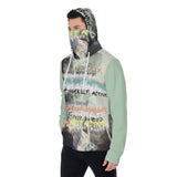 Smoke & Meditate Men's Pullover Hoodie With Mask